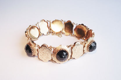 Garnet and Gold Bracelet