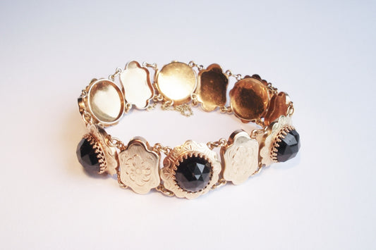 Garnet and Gold Bracelet