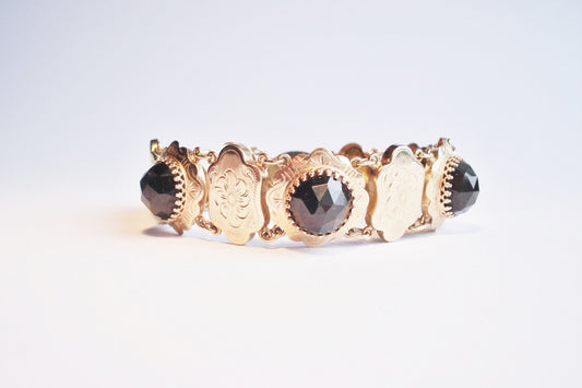 Garnet and Gold Bracelet