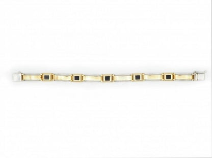 Ekol Onyx Set Bracelet in Yellow and White Gold