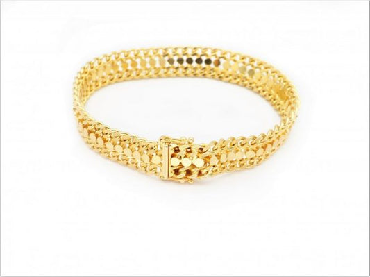 Vintage 1970s Warm Yellow Gold Bracelet