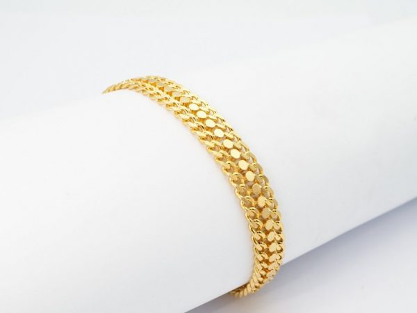 Vintage 1970s Warm Yellow Gold Bracelet