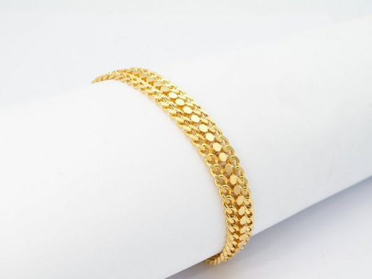 Vintage 1970s Warm Yellow Gold Bracelet