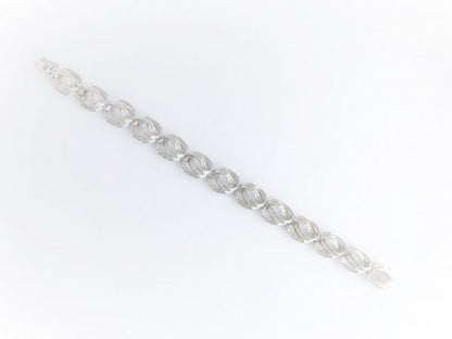 Round Fantasy Link White Gold Bracelet