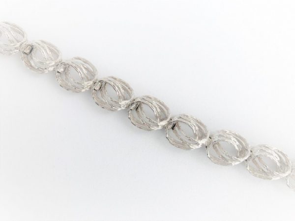 Round Fantasy Link White Gold Bracelet