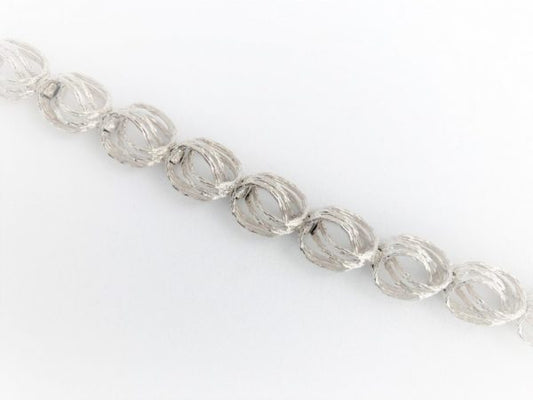 Round Fantasy Link White Gold Bracelet