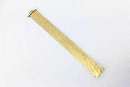 Vintage 1960s Wide Matte Gold Bracelet