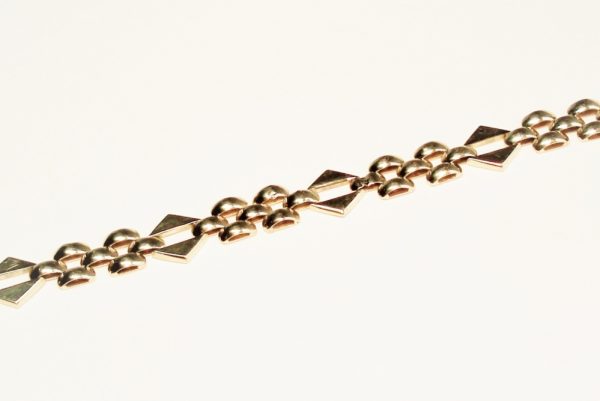 Vintage eighties fancy link gold bracelet