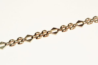 Vintage eighties fancy link gold bracelet