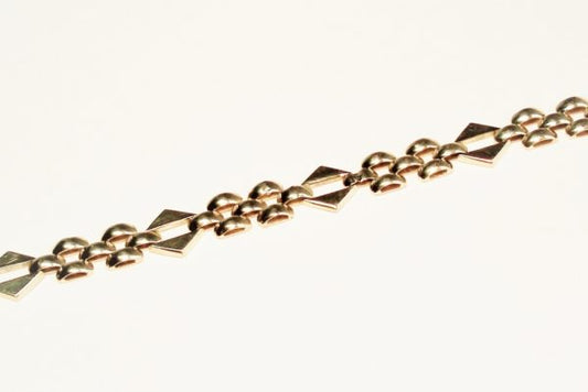 Vintage eighties fancy link gold bracelet