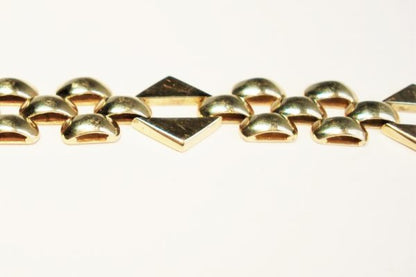 Vintage eighties fancy link gold bracelet
