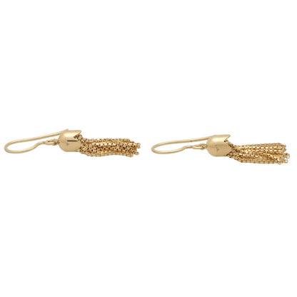 Vintage 18ct Yellow Gold Tassel Drop Earrings,