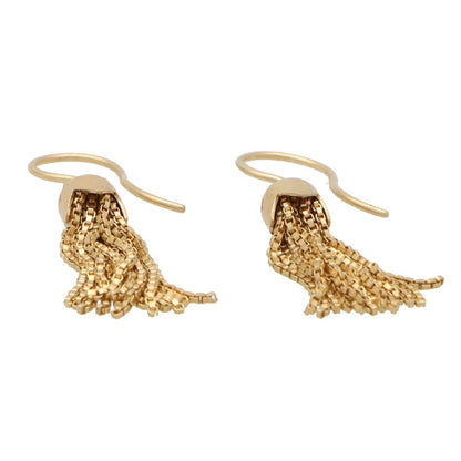 Vintage 18ct Yellow Gold Tassel Drop Earrings,
