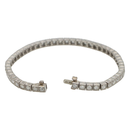 3.04ct Old Cut Diamond Line Tennis Bracelet