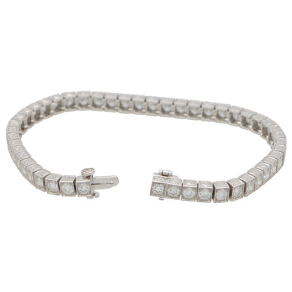 6.03ct Diamond Line Tennis Bracelet in Platinum