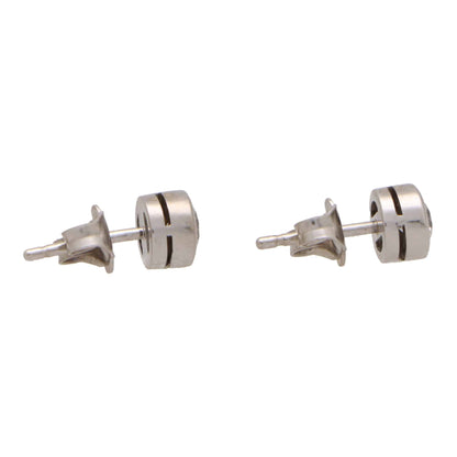 Diamond stud earrings set in 18 carat white gold.