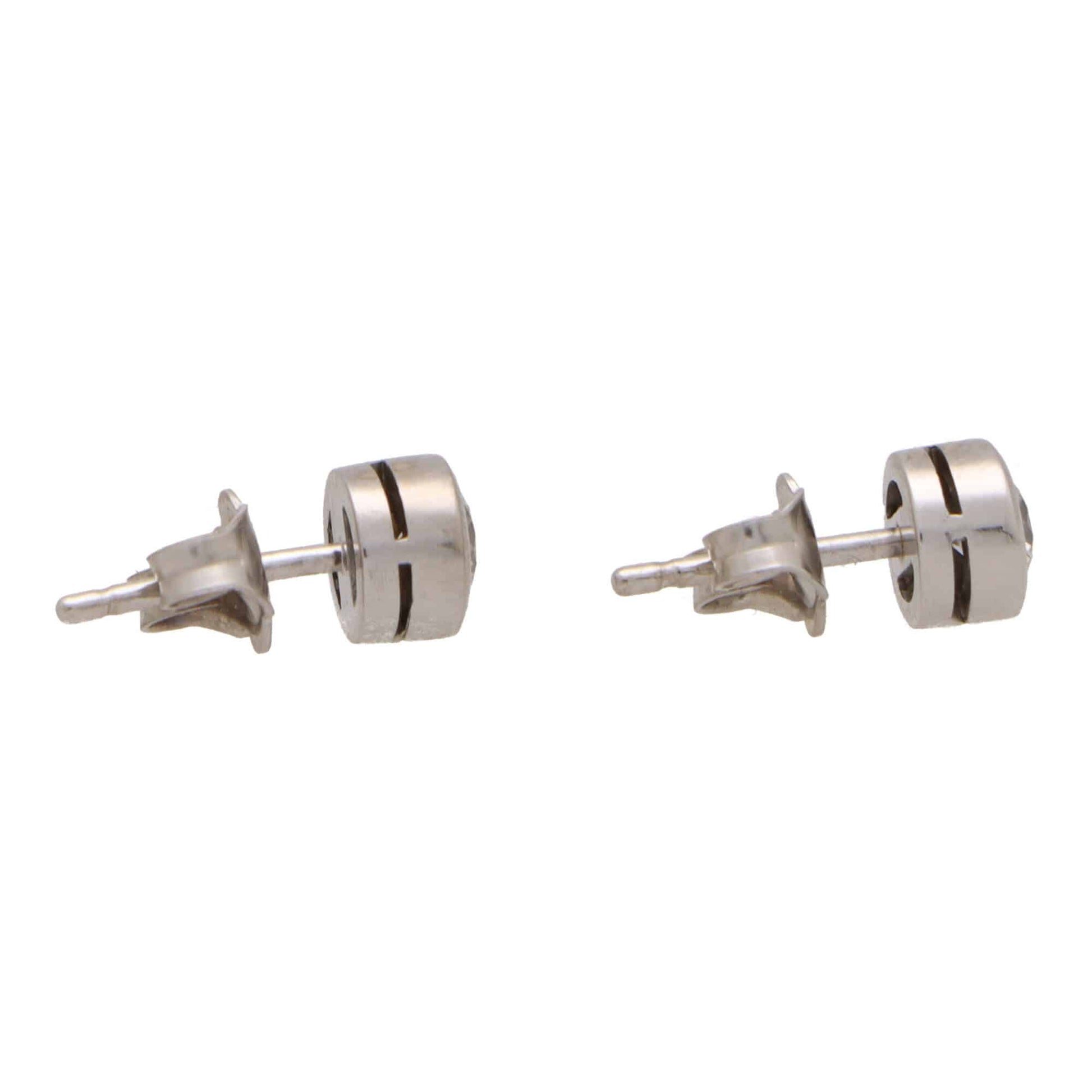 Diamond Stud Earrings in 18 Carat White Gold