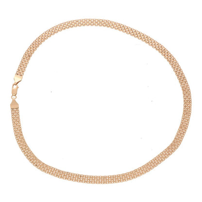 Vintage Mesh 14 Carat Rose Gold Necklace