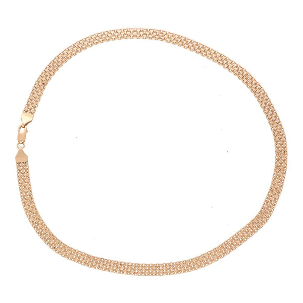 Vintage Mesh 14 Carat Rose Gold Necklace