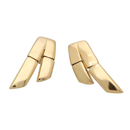 Vintage Hermes gold earrings.