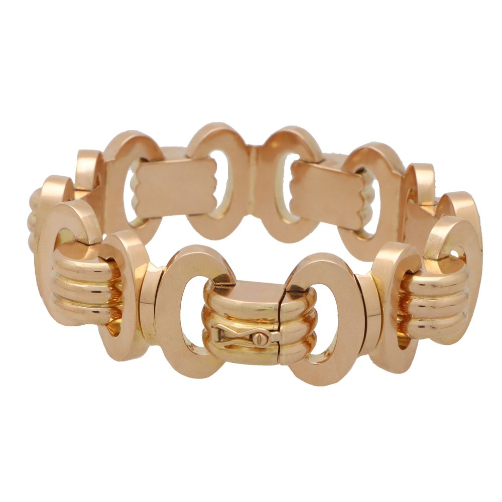 gold retro bracelet 18ct