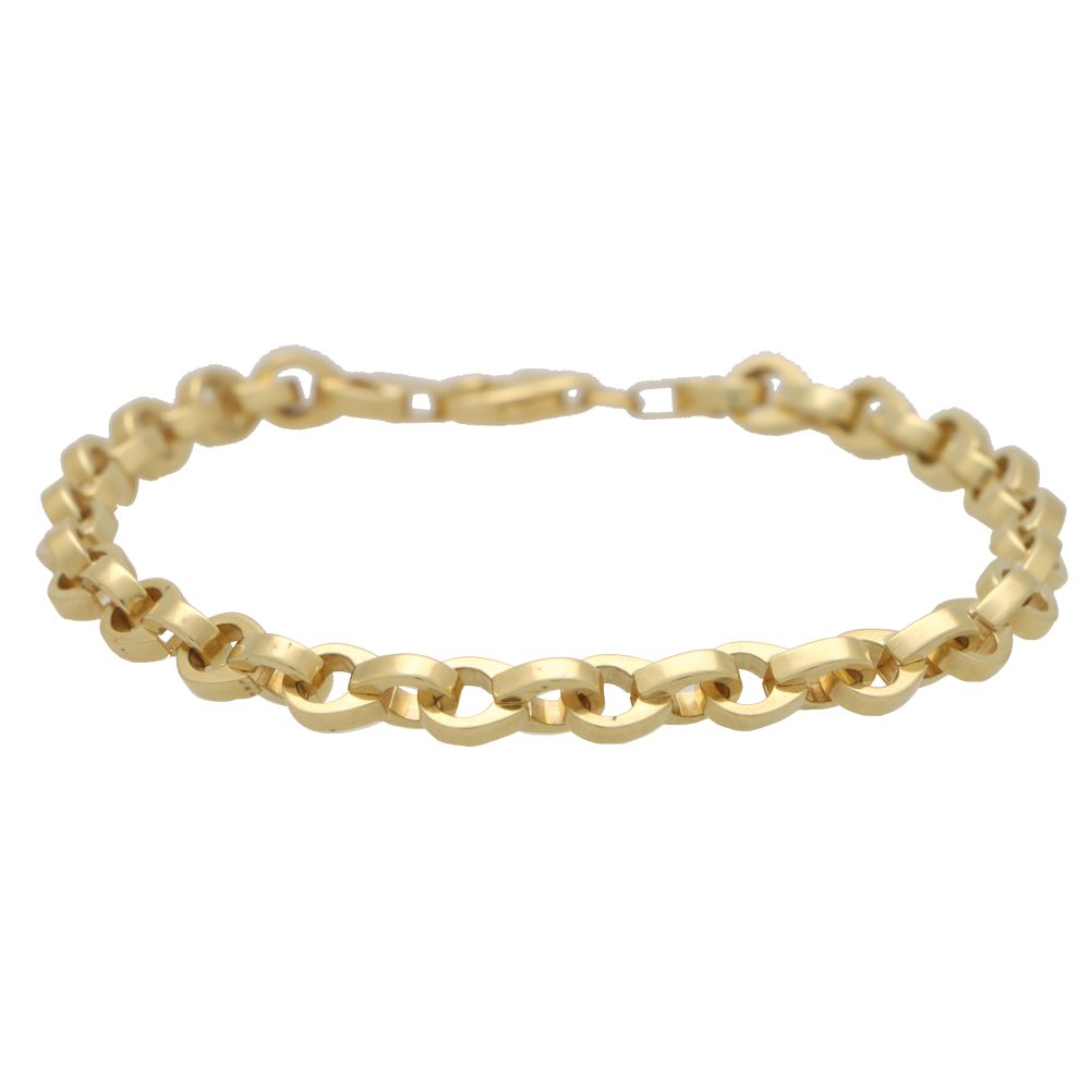 Vintage Yellow Gold Twisted Link Bracelet
