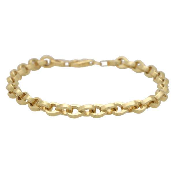 Vintage Yellow Gold Twisted Link Bracelet