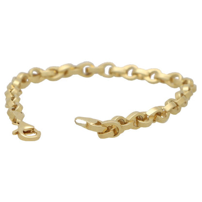 Vintage Yellow Gold Twisted Link Bracelet