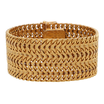 18K Vintage Heavy Weight Mesh Bracelet