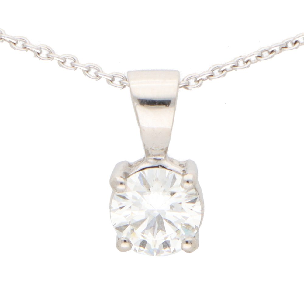 GIA Certified 0.50ct Diamond Solitaire Pendant