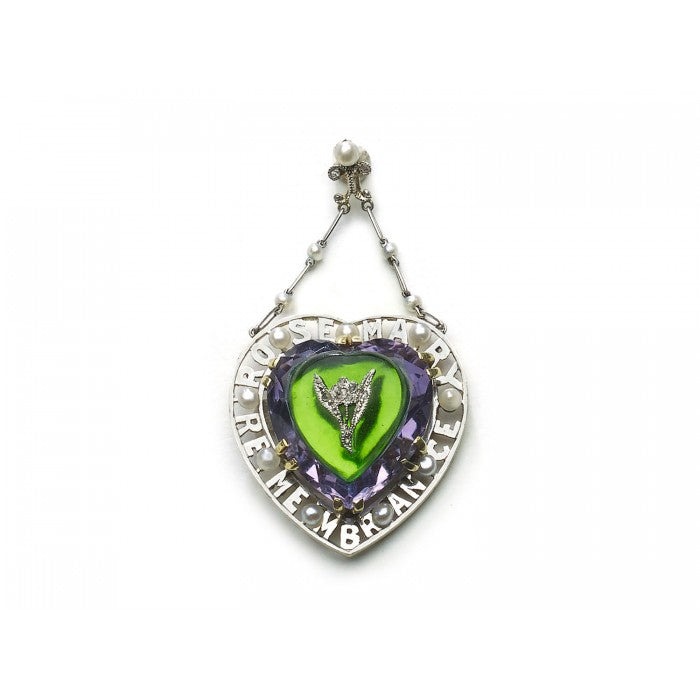 Amethyst suffragette-pendant