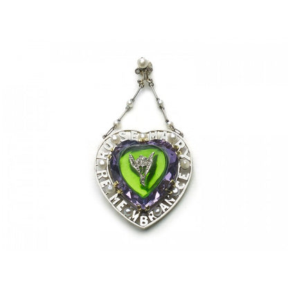 Amethyst suffragette-pendant