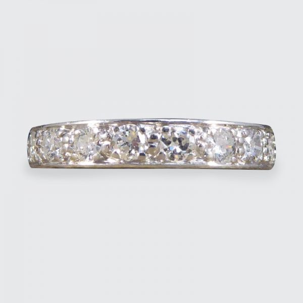 Antique Art Deco 1.44ct Diamond Full Eternity Ring