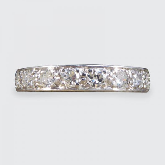 Antique Art Deco 1.44ct Diamond Full Eternity Ring