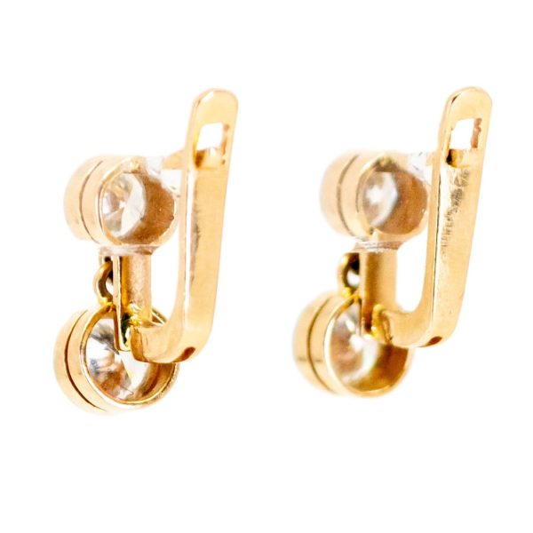 Antique Art Deco 1ct Diamond Earrings
