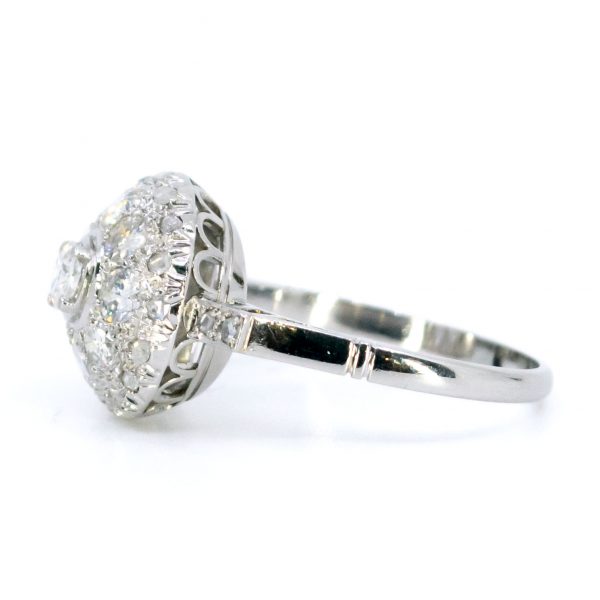 Antique Art Deco 1ct Diamond Platinum Ring