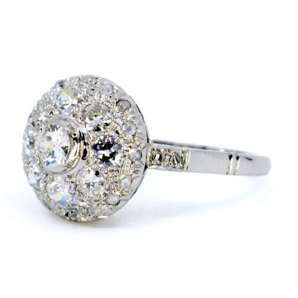 Antique Art Deco 1ct Diamond Platinum Ring