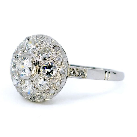 Antique Art Deco 1ct Diamond Platinum Ring