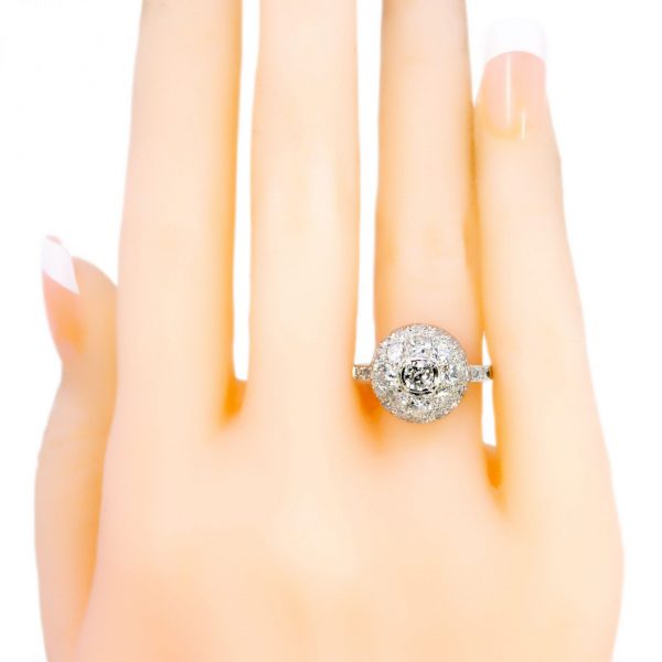 Antique Art Deco 1ct Diamond Platinum Ring