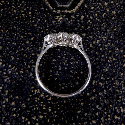 Antique Art Deco 1ct Diamond Three Stone Ring