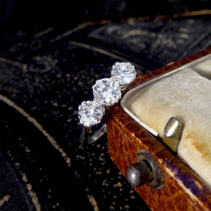 Antique Art Deco 1ct Diamond Three Stone Ring