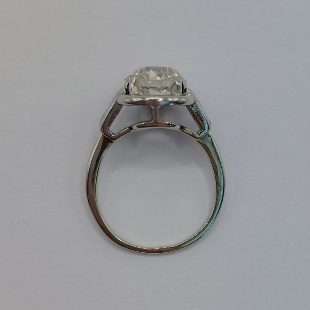 Antique Art Deco 2.37ct Old European Cut Diamond Ring