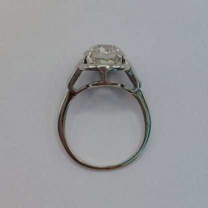 Antique Art Deco 2.37ct Old European Cut Diamond Ring