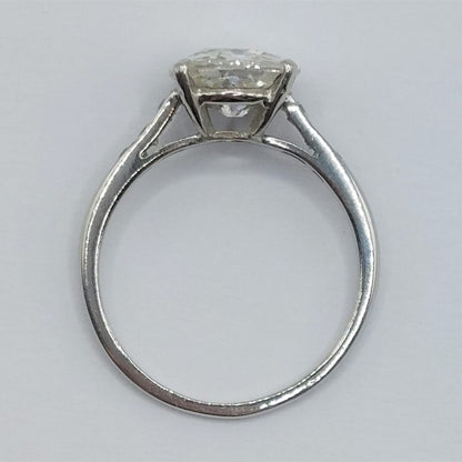 Antique Art Deco 2.40ct Cushion Cut Diamond Ring