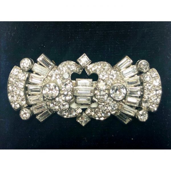 Antique Art Deco Diamond Brooch