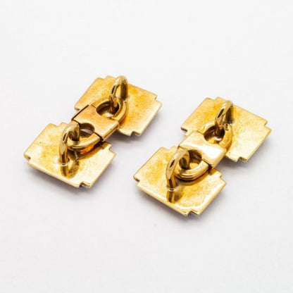 Antique Art Deco Lapis Lazuli Gold Cufflinks