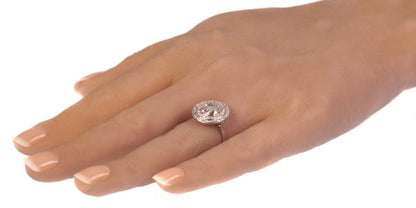 Antique Art Deco Rose Cut Diamond Platinum Ring