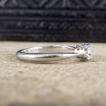 Antique Art Deco Three Stone 0.65ct Diamond Ring