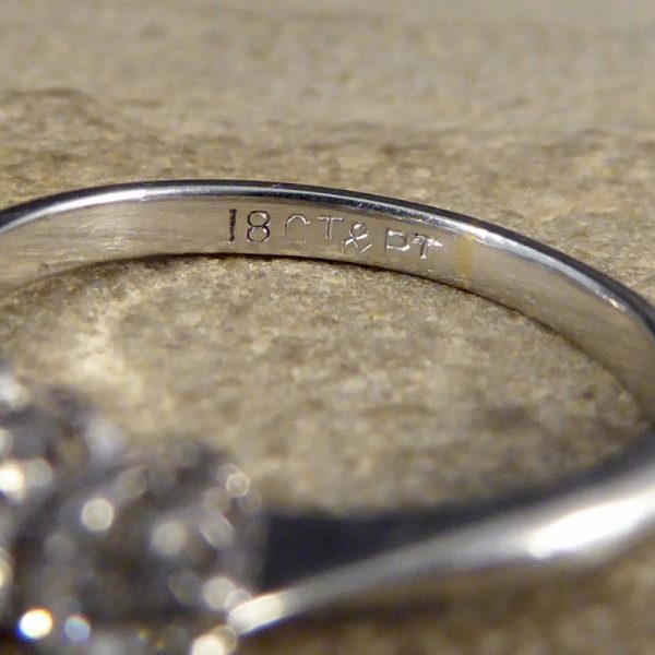 Antique Art Deco Three Stone 0.65ct Diamond Ring