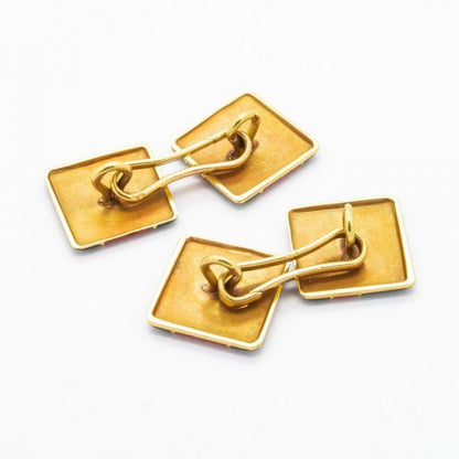Antique Art Deco Tiffany and Co. Enamel Cufflinks